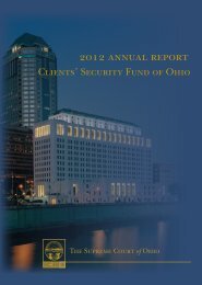 2012 annual report - Supreme Court - State of Ohio