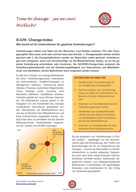 Change-Index - SCOPAR - Scientific Consulting Partners