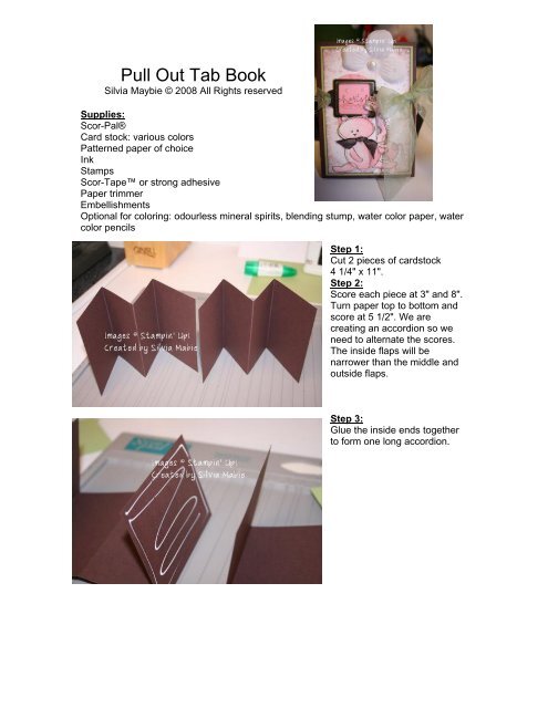 Pull Out Tab Book Scor Pal