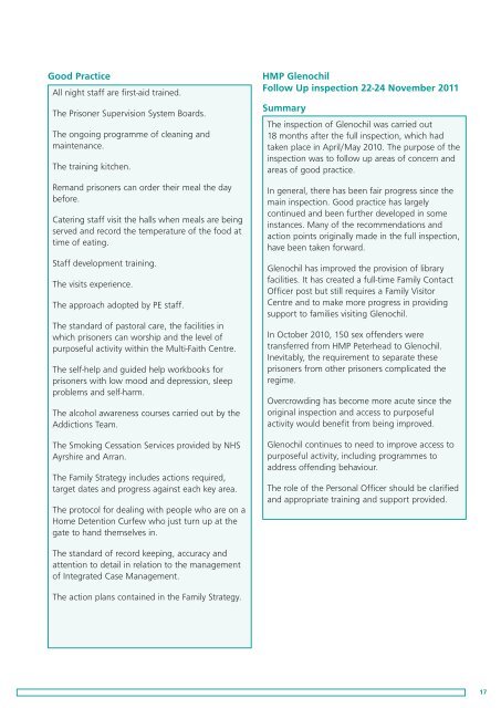 HM Chief Inspector of Prisons for Scotland Annual Report 2011-12