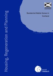 Residential Mobile Homes in Scotland - Scottish Government
