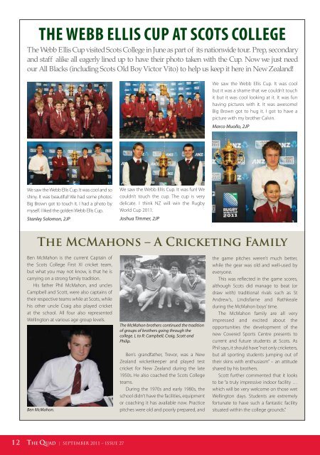Issue 27 - Sept 2011 - Scots College