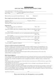 health and consent form and the behaviour contract - Scots College