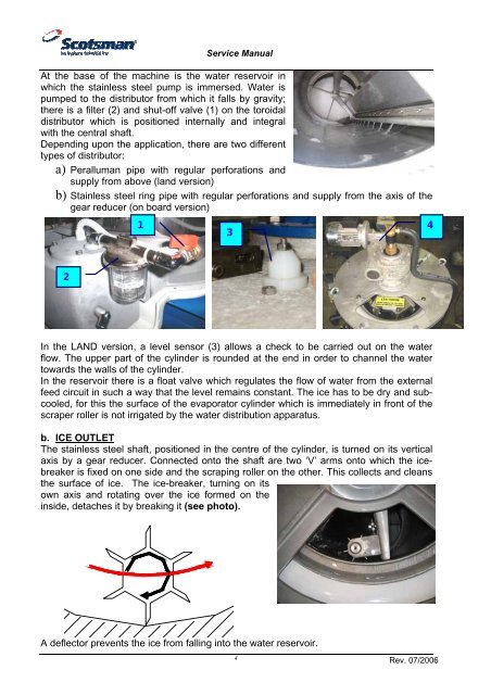 Industrial scale ice machines Evaporator Service ... - Scotsman