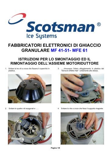 fabbricatori elettronici di ghiaccio granulare mf 41-51 ... - Scotsman