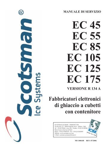 FABBRICATORE ELETTRONICO DI GHIACCIO IN ... - Scotsman