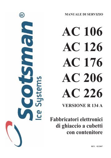 FABBRICATORE ELETTRONICO DI GHIACCIO IN ... - Scotsman