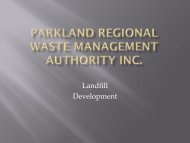 Parkland Regional Waste Management Authority Inc.