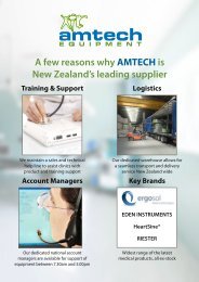 A few reasons why AMTECH is New Zealand's leading supplier