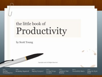 The Little Book of Productivity - Scott H Young