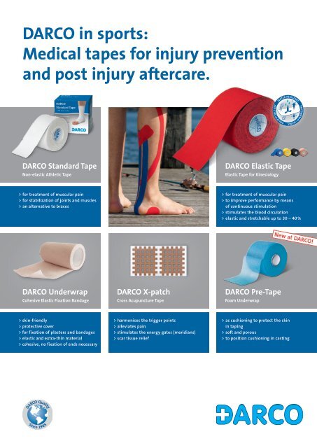 DARCO in sports: Medical tapes for injury prevention and post injury ...