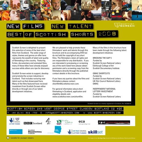 New Films New Talent 2008 - Scottish Screen