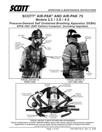 Scott air pack manual