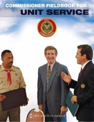 Commissioner Fieldbook for Unit Service - Boy Scouts of America