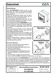 DI-LIQUI-W DI-LIQUI-WS - GEA Diessel