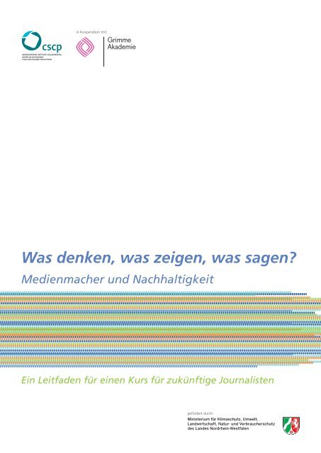 Was denken, was zeigen, was sagen? - Adolf Grimme Institut