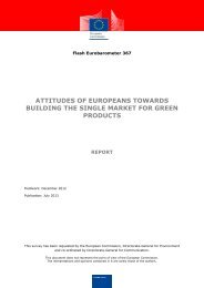 attitudes of europeans towards building the single market for green ...