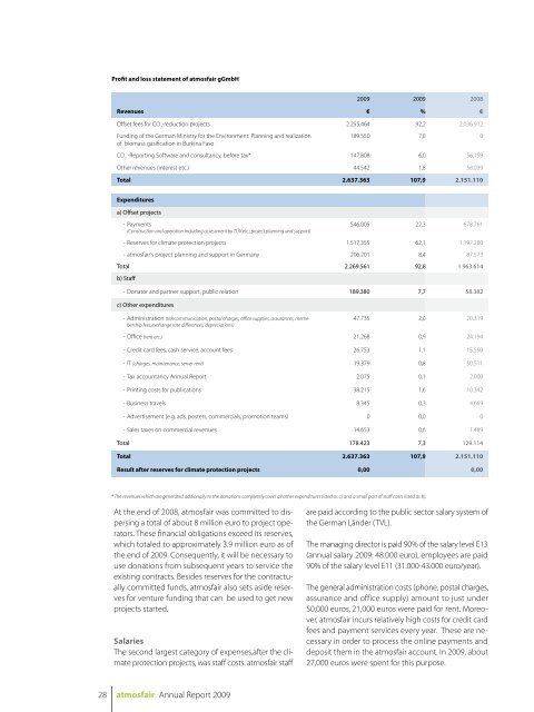 Annual Report 2009 - Atmosfair