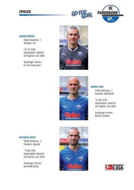 PRESSEMAPPE - SC Paderborn 07