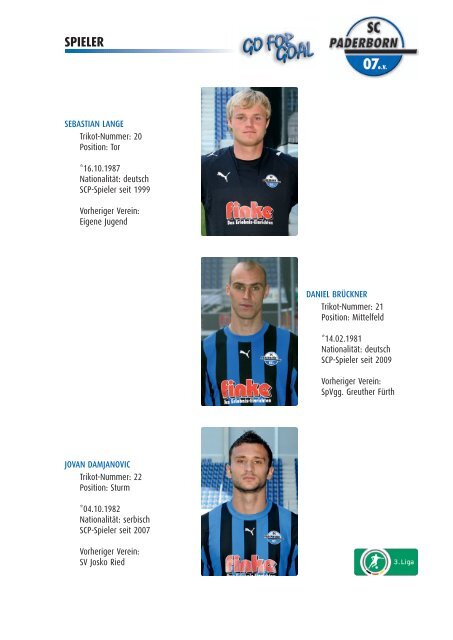 PRESSEMAPPE - SC Paderborn 07