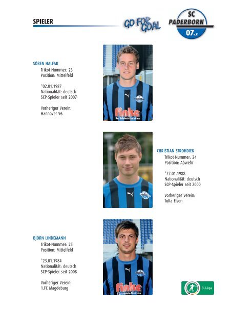 PRESSEMAPPE - SC Paderborn 07