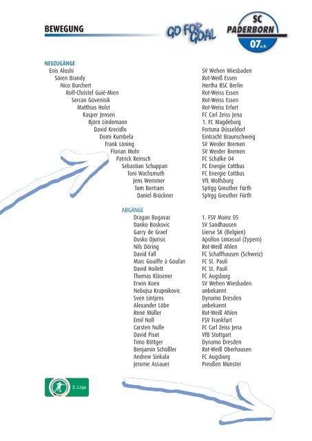 PRESSEMAPPE - SC Paderborn 07