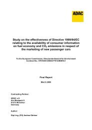 report of study on labelling (March 2005) - European Commission