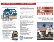 ODH Radon Brochure - Summit County Public Health