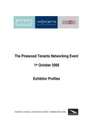 The Pinewood Tenants Networking Event 1st ... - Screen South