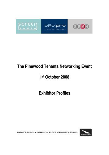 The Pinewood Tenants Networking Event 1st ... - Screen South