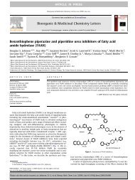 Benzothiophene piperazine and piperidine urea ... - ResearchGate