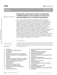 Ribosomally synthesized and post-translationally modified peptide ...