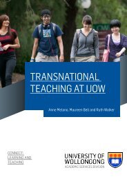 Transnational Teaching at UOW