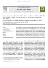 Design, fabrication, and characterization of a planar, silicon-based ...