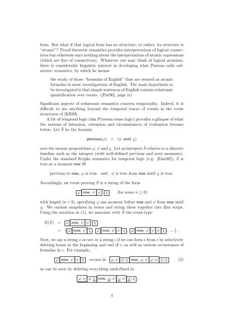 Situations from events to proofs 1 Introduction