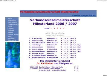 2006/2007 - Schachclub Steinfurt 1996 e.V.