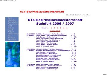 2006/2007 - Schachclub Steinfurt 1996 e.V.