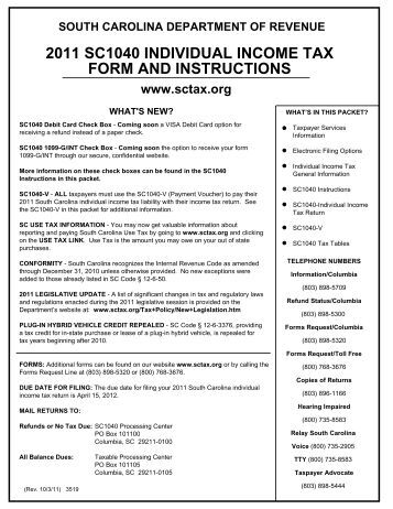 What is form SC1040?