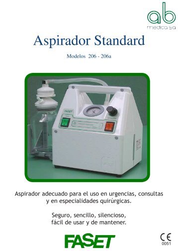 Catalogo Faset Aspirador Standard mod 206 ... - AB Medica