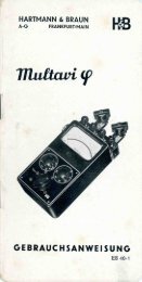 H&B Multavi φ (1954) Handbuch - Historische-Messtechnik.de