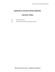 Appendix B: Literature Review Methods Literature Tables