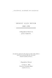 ERNEST GLEN WEVER - National Academy of Sciences