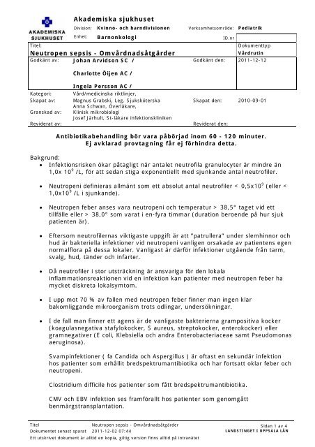 anaerob infektion