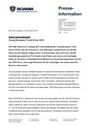 Presse- Information - Scania Österreich Ges.mbH