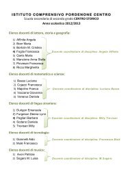 Docenti coordinatori di materia - Centro Storico