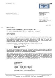 EINLADUNG - BMW E3-Limousinen Club e.V.