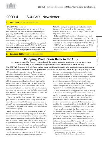 2009.4 SCUPAD Newsletter