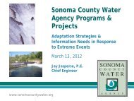 Example SCWA Projects - Sonoma County Water Agency