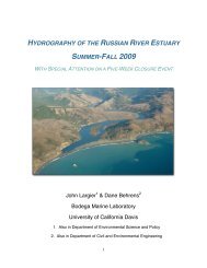 Hydrography of the Russian River Estuary - Sonoma County Water ...