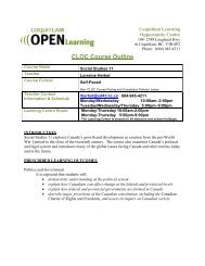 CLOC Course Outline - SD43